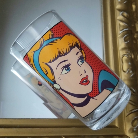 ❗Disney Cinderella Retro Comic Style Drinking Glass "It's Like a Dream"❗ - Picture 1 of 3